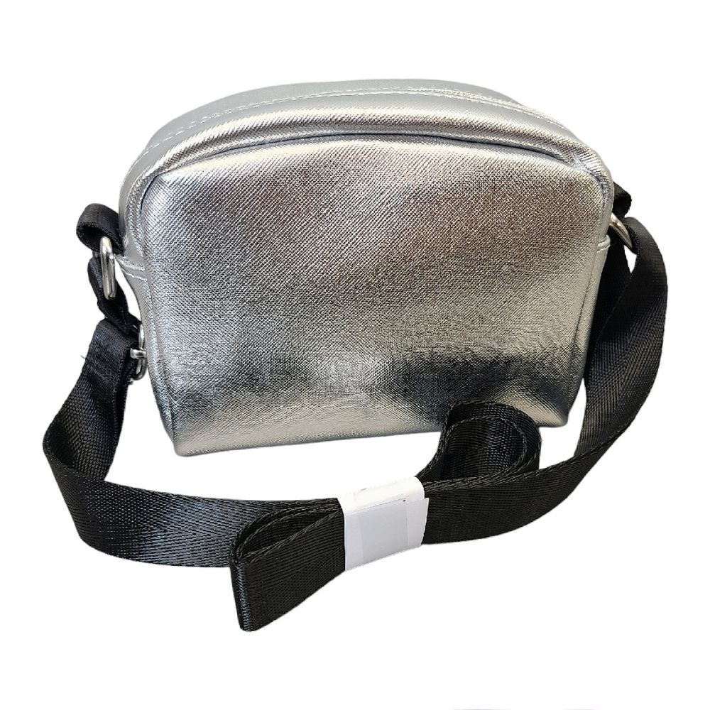 Silver Cybercore Mini Crossbody Bag